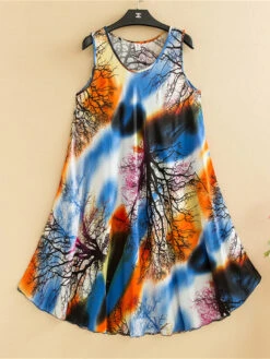 Women's Pajamas Nightgown Nightshirt Dress Flower Simple Comfort Soft Home Daily Bed Cotton Breathable Crew Neck Sleeveless Dress Summer Spring Gold Black Black -Slay Clothing Shop 8e89d759 eb93 4f8c aef2 1ed46df546c7