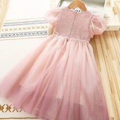 Kids Girls' Dress Solid Color Short Sleeve Outdoor Active Fashion Cotton Above Knee Casual Dress A Line Dress Summer Spring 3-7 Years Pink Blue -Slay Clothing Shop 910fd71b e47a 434b 9b92 4e257f4a643b