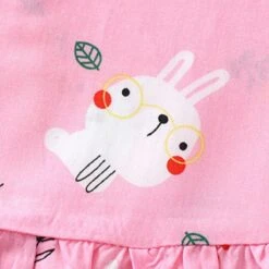 Toddler Girls' Dress Floral Fruit Sleeveless Outdoor Active Daily Cotton Above Knee Casual Dress A Line Dress Summer Spring 3-7 Years Yellow Bear Pink Bunny Pink Bear -Slay Clothing Shop 9188bce7 22f3 4f69 a982 1adb1e6925c5