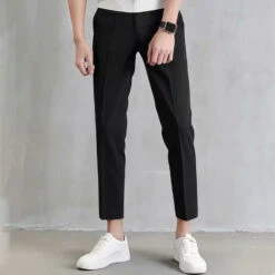 Men's Dress Pants Trousers Suit Pants Pocket Straight Leg Plain Comfort Breathable Ankle-Length Outdoor Daily Going Out Fashion Streetwear Black Khaki -Slay Clothing Shop 922750a4 9fa3 4371 8ae2 f6f0ddf73589