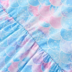 Kids Girls' Dress Galaxy Short Sleeve School Adorable Daily Cotton Knee-length Summer Dress Summer Spring 3-7 Years Sky Blue -Slay Clothing Shop 947a518e d4eb 4da3 8fb5 04f7e80b0e69