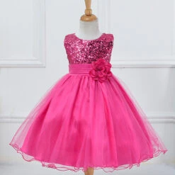 Kids Girls' Dress Flower Sleeveless Wedding Party Sequins Sweet Cotton Polyester Floral Embroidery Dress Tulle Dress Flower Girl's Dress Beige Black White -Slay Clothing Shop 95018322 c846 4a13 96c0 b90badcb9530