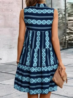 Women's Tank Dress Summer Dress Geometric Stripe Print V Neck Mini Dress Fashion Modern Daily Holiday Sleeveless Loose Fit Black White Red Summer Spring S M L XL XXL -Slay Clothing Shop 9a516819 a126 4046 89bf db86c72a83fd