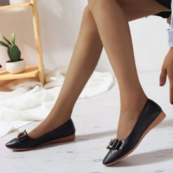 Women's Flats Dress Shoes Ballerina Comfort Shoes Outdoor Daily Solid Color Summer Bowknot Flat Heel Round Toe Elegant Vintage Casual PU Loafer Black White Beige -Slay Clothing Shop 9ecf9d2f 1771 40f1 a2e5 f8f0dc26619c