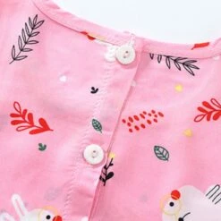 Toddler Girls' Dress Floral Fruit Sleeveless Outdoor Active Daily Cotton Above Knee Casual Dress A Line Dress Summer Spring 3-7 Years Yellow Bear Pink Bunny Pink Bear -Slay Clothing Shop 9ef51bbc 82eb 4ea0 9413 0addd44da920