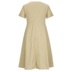 Women's Casual Dress Cotton Linen Dress A Line Dress Maxi Long Dress Cotton Blend Basic Elegant Outdoor Daily Vacation V Neck Button Pocket Short Sleeve Summer Spring Fall 2023 Regular Fit Black -Slay Clothing Shop 9f0b889b 734b 4afa bfc7 7676e26ee570