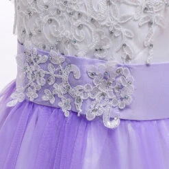 Kids Little Girls' Dress Lace Floral Princess Party Formal Evening Wedding Pageant Embroidery Bow White Purple Red Tulle Maxi Sleeveless Elegant Vintage Ball Gown Dresses Fit 4-13 Years -Slay Clothing Shop 9f5e4219 b1a5 4a7d 8230 436a56242fe7