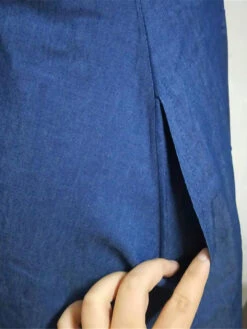 Women's Denim Dress Casual Dress Swing Dress Maxi Long Dress Denim Fashion Elegant Outdoor Daily Crew Neck Ruched Pocket Sleeveless Summer Spring 2023 Regular Fit Black Blue Plain S M L XL 2XL -Slay Clothing Shop a37b68b3 55dd 4800 b0ab bc8a2ef4d3ba