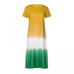 Women's T Shirt Dress Tee Dress Maxi Long Dress Black Blue Gray Yellow Red Short Sleeve Color Block Patchwork Spring Summer Round Neck Casual Boom Sale Dress S M L XL XXL 3XL 4XL 5XL -Slay Clothing Shop a395d1c3 e191 4290 adcb ce8d5ddf555c