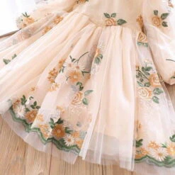 Kids Girls' Dress Floral Long Sleeve School Vacation Print Princess Sweet Polyester Asymmetrical A Line Dress Fall Winter 3-10 Years Pink Beige -Slay Clothing Shop a3965341 833f 4847 a2b9 8af1cfc0d12e