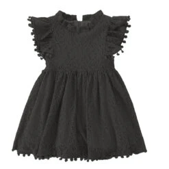 Kids Girls' Dress Party Dress Solid Color Short Sleeve Wedding Special Occasion Birthday Lace Ruffle Elegant Fashion Princess Cotton Lace Knee-length Lace Dress Party Dress A Line Dress Summer Spring -Slay Clothing Shop a3e0160c 8db5 4105 93cc 1740ca8ccffa