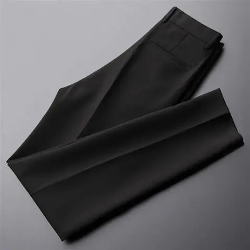 Men's Dress Pants Trousers Cropped Pants Casual Pants Plain Breathable Ankle-Length Formal Wedding Business Casual Skinny Skinny Black White Micro-elastic 6 Men's Dress Pants Trousers Cropped Pants Casual Pants Plain Breathable Ankle-Length Formal Wedding Business Casual Skinny Skinny Black White Micro-elastic - Image 6