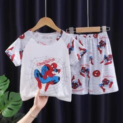 Children's Pajamas Girls Summer Short-sleeved Thin Section Boys Summer Dress Cartoon Big Boy Girl Princess Home Clothes Set -Slay Clothing Shop a68836fa 4a81 4f25 8d86 5ee57a7257ae