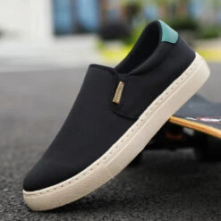 Men's Sneakers Dress Loafers Walking Casual Daily Canvas Breathable Loafer Black White Green Spring Fall -Slay Clothing Shop a70824eb 5dd5 44dd 8a5a d40a32f52c9f