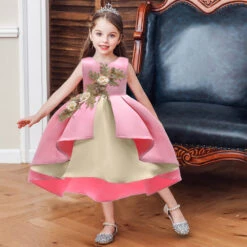 Girl's Party Dresses Children'S Girl'S Princess Dress Middle Big Children'S Skirt Fluffy Skirt Dress