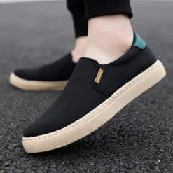 Men's Sneakers Dress Loafers Walking Casual Daily Canvas Breathable Loafer Black White Green Spring Fall -Slay Clothing Shop a77093a4 5f1a 4756 8601 440359321990