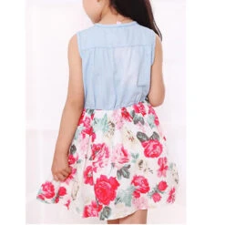 Kids Girls' Dress Floral Sundress Daily Holiday Bow White Red Sleeveless Active Cute Dresses Summer Regular Fit 2-12 Years -Slay Clothing Shop a8bdbf0a 3640 4c6b 834d 218bdd1d6b0f