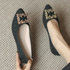 Women's Flats Ladies Shoes Bling Bling Dress Shoes Wedding Daily Solid Color Wedding Flats Bridesmaid Shoes Rhinestone Flower Flat Comfort Satin Loafer Apricot -Slay Clothing Shop a996a682 1eb9 49de 9888 3f003d9ecdaf