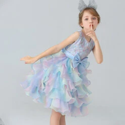 Kids Girls' Party Dress Graphic Gradient Long Sleeve Performance Pegeant Princess Sweet Cotton Maxi Party Dress Pink Princess Dress Summer Spring 3-12 Years Pink Blue -Slay Clothing Shop aa383f9f 2d6f 45d0 baa2 29e8ee0a7bca