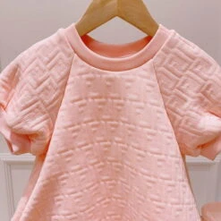 Kids Girls' Dress Solid Colored Short Sleeve Daily Vacation Cute Princess Cotton Above Knee A Line Dress Summer Spring 3-10 Years Pink -Slay Clothing Shop ac838e0c 445f 4326 aadf 4eb86cfd17a2