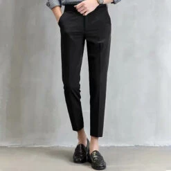 Men's Dress Pants Trousers Suit Pants Pocket Straight Leg Plain Comfort Breathable Ankle-Length Outdoor Daily Going Out Fashion Streetwear Black Khaki -Slay Clothing Shop ae58b38e 5b9f 4cd8 bd7e 20c908497fcd