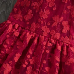 Kids Girls' Dress Plain Sleeveless Wedding Party Birthday Embroidered Elegant Cute Sweet Cotton A Line Dress Summer Spring 3-10 Years Red -Slay Clothing Shop b0abeb5e f035 4b4b 98fe 87fb69562426