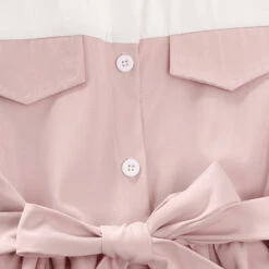 Kids Girls' Dress Solid Color Long Sleeve Casual Adorable Daily Cotton Above Knee A Line Dress Summer Spring 5-13 Years Pink -Slay Clothing Shop b5c35259 35c9 4f67 a13a df740acb702a