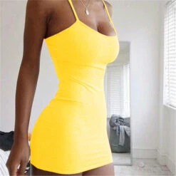 Women's Casual Dress Sheath Dress Sundress Mini Dress Light Pink Black White Sleeveless Pure Color Cold Shoulder Spring Summer Spaghetti Strap Basic Daily Vacation Weekend Slim 2023 S M L XL XXL 3XL -Slay Clothing Shop b641d972 a6c4 42f1 8254 32fe2d63dc7c