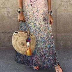 Women's Shift Dress Long Dress Maxi Dress Pink Sleeveless Floral Print Spring Summer Crew Neck Weekend 2023 S M L XL XXL 3XL -Slay Clothing Shop ba7d0b22 9188 4366 9f86 578e8f813d6f