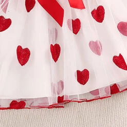 Kids Girls' Dress Solid Color Heart Short Sleeve School Adorable Daily Cotton Knee-length Summer Dress Summer Spring 3-7 Years Red -Slay Clothing Shop bc5d5243 2daa 481d aab7 f92923fc1954