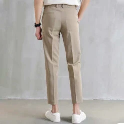 Men's Dress Pants Trousers Suit Pants Pocket Straight Leg Plain Comfort Breathable Ankle-Length Outdoor Daily Going Out Fashion Streetwear Black Khaki -Slay Clothing Shop bd04eab5 cf1c 4897 839d d7109fa7e4d4