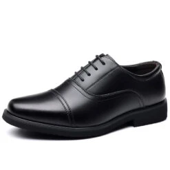 Men's Shoes Oxfords Derby Shoes Leather Shoes Dress Shoes Tuxedos Shoes Walking Business Chinoiserie British Office & Career Party & Evening Leather Warm Lace-up Black Spring Fall
