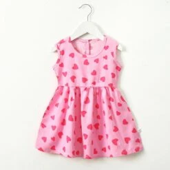 Toddler Girls' Dress Floral Fruit Sleeveless Outdoor Active Daily Cotton Above Knee Casual Dress A Line Dress Summer Spring 3-7 Years Yellow Bear Pink Bunny Pink Bear -Slay Clothing Shop bee7cf81 0107 4cbe 80dd e58e140c4d29