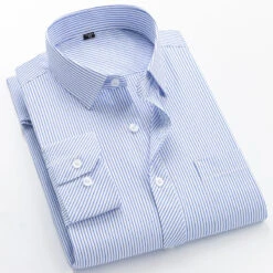 Men's Dress Shirt Button Up Shirt Collared Shirt Non Iron Shirt A D G Long Sleeve Striped Collar Spring & Fall Wedding Work Clothing Apparel Button-Down -Slay Clothing Shop bfc83558 2910 4148 891c 38c19cc51587