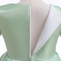 Kids Girls' Party Dress Solid Color Short Sleeve Performance Birthday Zipper Puff Sleeve Adorable Princess Polyester Cotton Blend Knee-length Party Dress Summer Spring Fall 3-10 Years Champagne Pink -Slay Clothing Shop c3d566a3 8032 4b62 aab9 048a19745112