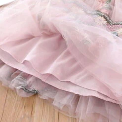 Kids Girls' Dress Floral Long Sleeve School Vacation Print Princess Sweet Polyester Asymmetrical A Line Dress Fall Winter 3-10 Years Pink Beige -Slay Clothing Shop c75e9a1c f347 4485 8bb8 3dfe13e023e6