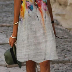 Women's Shift Dress Midi Dress Yellow Blue Gray Short Sleeve Print Print Spring Summer V Neck Casual 2023 S M L XL XXL 3XL -Slay Clothing Shop c9ce2d9a 36f2 47fa 8d7b ecd7abc2484b