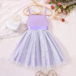 Kids Girls' Dress Solid Color Sequin Sleeveless School Adorable Daily Cotton Knee-length Summer Dress Summer Spring 3-7 Years Black Pink Purple -Slay Clothing Shop cd53170f a1d1 449f a12b b386bcc31b60