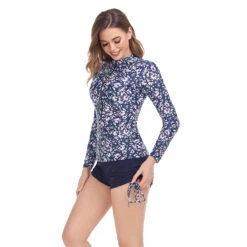 Women's Swimwear Swim Dress Rash Guard Diving Normal Swimsuit Modest Swimwear Tummy Control Slim Solid Color Royal Blue Dark Gray Bodysuit Bathing Suits New Vacation Fashion -Slay Clothing Shop d38d0240 374e 43df 809b 9887456974f4