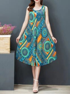 Women's Pajamas Nightgown Nightshirt Dress Flower Simple Comfort Soft Home Daily Bed Cotton Breathable Crew Neck Sleeveless Dress Summer Spring Gold Black Black -Slay Clothing Shop d41be446 d3e1 4013 b659 736aeff0500d