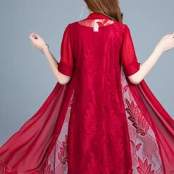 Women's Dress Set Two Piece Dress Chiffon Dress Midi Dress Black Red Royal Blue Short Sleeve Pure Color Lace Summer Spring Crew Neck Stylish 2023 M L XL XXL 3XL 4XL -Slay Clothing Shop d7d83592 8cf9 4e5c 929d 3f70de34b11d