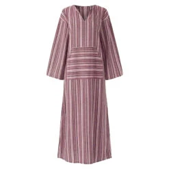 Women's Cotton Linen Maxi Tartan Dress Casual Split Neck Rolled Cuff Long Sleeve Spring Summer -Slay Clothing Shop d9ec8635 1ffd 4c7f be4e c5fdeaec0812