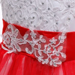 Kids Little Girls' Dress Lace Floral Princess Party Formal Evening Wedding Pageant Embroidery Bow White Purple Red Tulle Maxi Sleeveless Elegant Vintage Ball Gown Dresses Fit 4-13 Years -Slay Clothing Shop daf2191b fb32 4cd2 8ee9 a4bf43eb132a