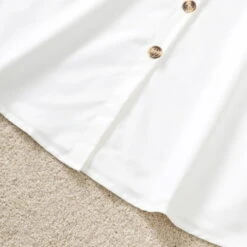 Kids Girls' Dress Solid Colored Short Sleeve Daily Holiday Lace Up Ruched Cute Beautiful Polyester Above Knee A Line Dress Summer 4-12 Years White -Slay Clothing Shop ddb8ebf2 352c 4563 801b 995ff7e6ed5f