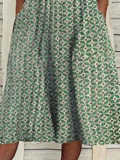 Women‘s Plus Size Curve Casual Dress A Line Dress Floral Midi Dress Short Sleeve Pocket Print V Neck Fashion Daily Blue Green Summer Spring L XL XXL 3XL -Slay Clothing Shop de9021ec 1514 49d6 8dfa cd989c0faa1c