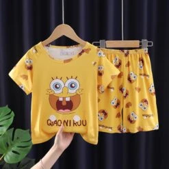 Children's Pajamas Girls Summer Short-sleeved Thin Section Boys Summer Dress Cartoon Big Boy Girl Princess Home Clothes Set -Slay Clothing Shop e37b5e0e 155e 4a2f 9013 73b083ae01c3