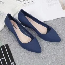 Women's Flats Dress Shoes Jellies Shoes Office Work Daily Solid Colored Summer Flat Heel Pointed Toe Basic Casual Minimalism PVC Loafer Black Pink Blue -Slay Clothing Shop e3988dd2 772b 4832 88c3 72129aa83855