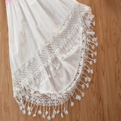 Kids Little Girls' Dress Casual Princess Color Block Tassel Pleated Asymmetric Blushing Pink Vacation Boho Dresses Summer -Slay Clothing Shop e552f509 5117 4ef8 bb62 82bd6dd4dcad