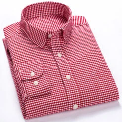 Men's Dress Shirt Button Up Shirt Collared Shirt Wine Navy Blue+white White Long Sleeve Plaid Turndown Spring Fall Wedding Outdoor Clothing Apparel -Slay Clothing Shop e5cf83cb ce5f 4a3a 9fab d9772fd79632