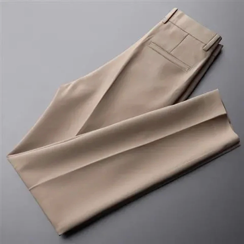 Men's Dress Pants Trousers Cropped Pants Casual Pants Plain Breathable Ankle-Length Formal Wedding Business Casual Skinny Skinny Black White Micro-elastic 7 Men's Dress Pants Trousers Cropped Pants Casual Pants Plain Breathable Ankle-Length Formal Wedding Business Casual Skinny Skinny Black White Micro-elastic - Image 7